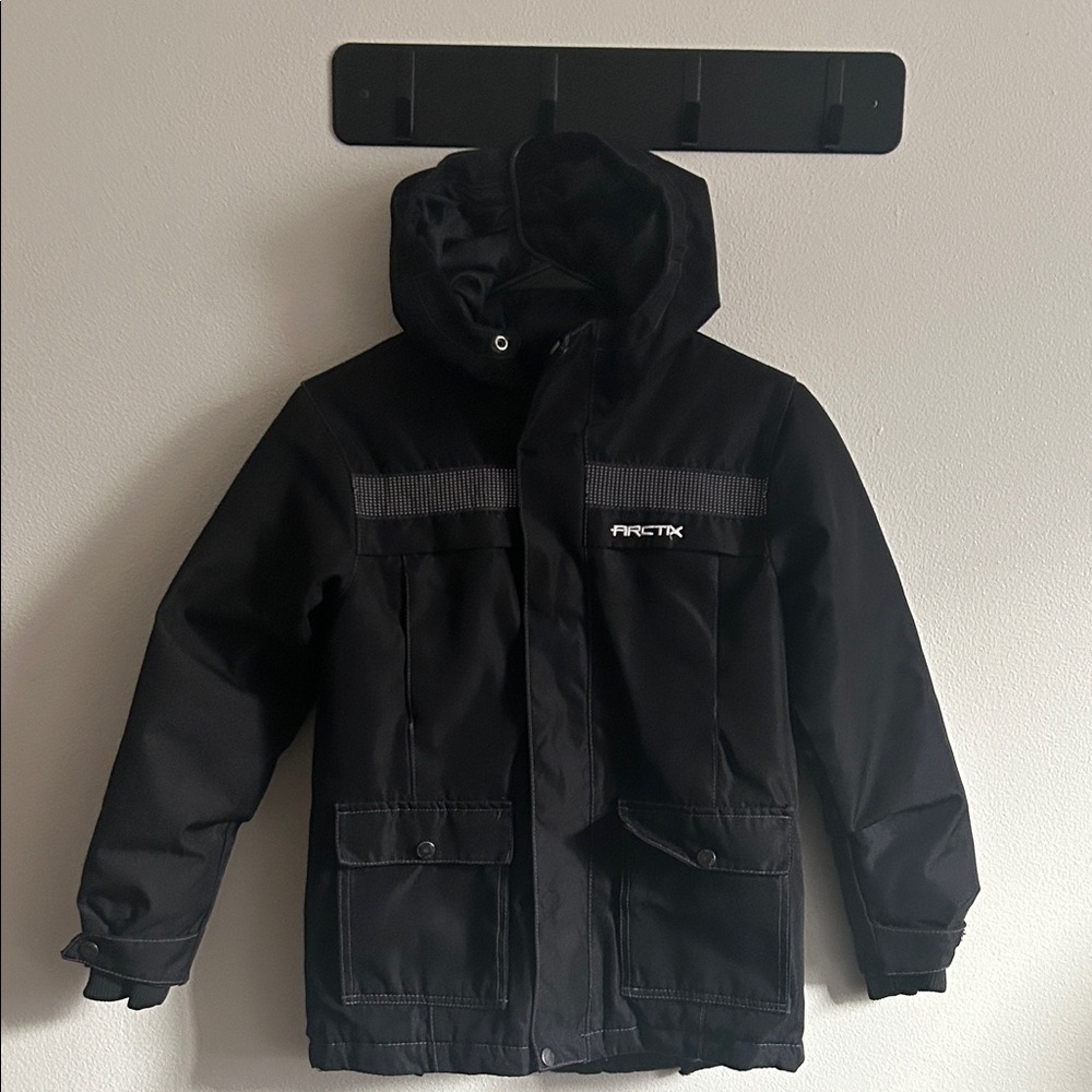 Arctix Youth  Black Performance Tundra Insulated Reflective Quilted Jacket ..M